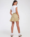 image of Gaelle Mini Skirt in Washed Ditsy