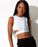 Image of Galand Vest Top in White