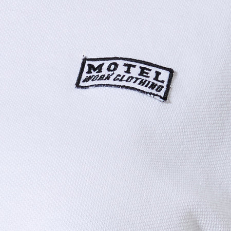 Gandi Crop Top in White with Motel Work Clothing Label