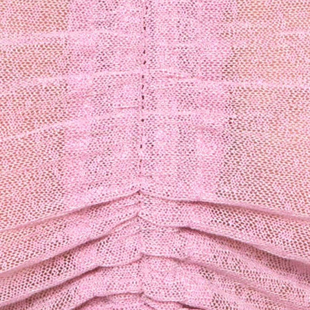 Ganida Crop Top in Sheer Knit Blush