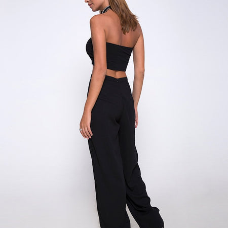 Garneth Bandeau Top and Choker in Black Diamond