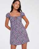 image of Gaval Mini Dress in Lilac Blossom