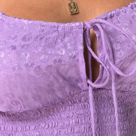 Gemala Cami Top in Satin Ditsy Rose Lavender