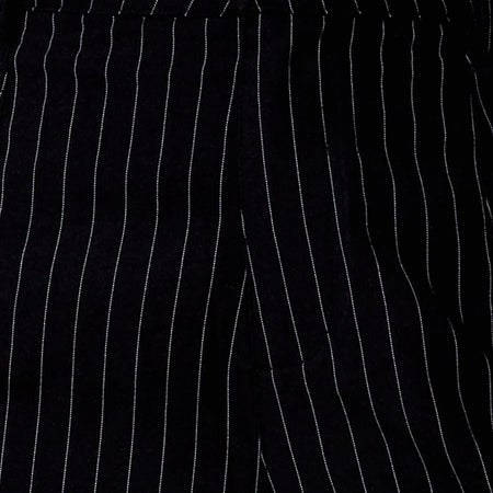 Gesta Trouser in Pinstripe Black