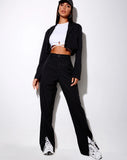 Image of Gesta Trouser in Pinstripe Black