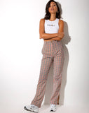 Gira Split Hem Trouser in Country Check