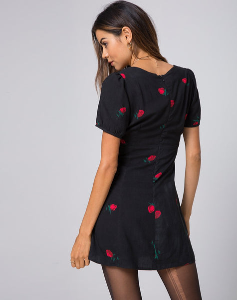 Gisti Dress in Scatter Rose