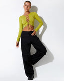 image of Gisy Crop Top in Lycra Lime