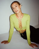 image of Gisy Crop Top in Lycra Lime