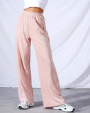 Obeli Trouser in Velvet Rib Light Pink