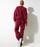 image of Glan Sweatshirt in Burgundy with 