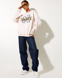 Image of Glan Sweatshirt in Winter White M Classics Mix Embro