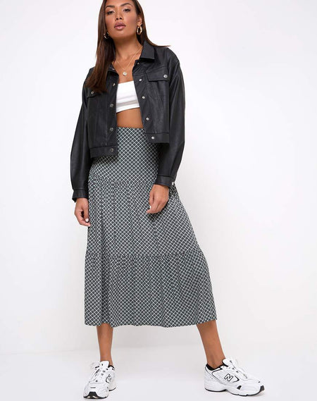 Sayan Skirt in Check It Out Black