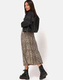 Gleas Skirt in Rar Leopard Brown