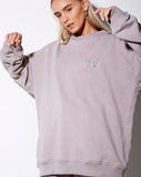 Image of Glo Sweatshirt in Mushroom with LA Embro