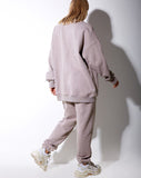 Image of Glo Sweatshirt in Mushroom with LA Embro