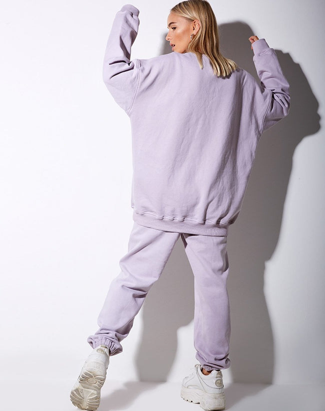 Basta Jogger in Pastel Lilac Daisy Embro