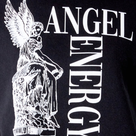 Glo Sweatshirt in Black 'Angel Energy'