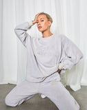 Image of Glo Sweatshirt in Coconut Milk Cherub LAmour Embro