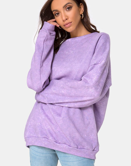 Mody Jumper Knitted in Light Purple