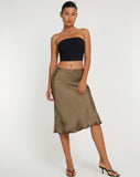 image of Goya Midi Skirt in Dark Olive