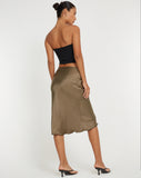 image of Goya Midi Skirt in Dark Olive