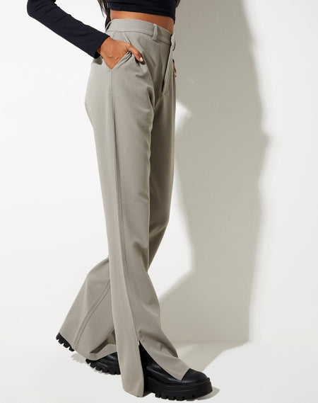 Abby Trouser in Silver Grey