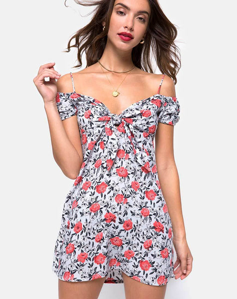 Karoo Mini Dress in Blooming Rose