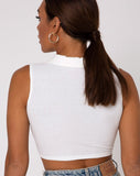 Image of Guaco Crop  Top in Rib Ivory