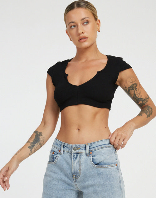 image of Guanna Crop Top in Black