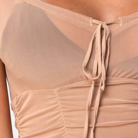 Guinevre Top in Tan Net