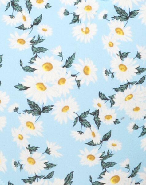 Tormaline Bandeau Bikini Top in Blue White Daisy