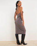 image of Hadley Midi Skirt in Charcoal