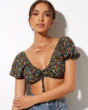 Image of Haenji Crop Top in Kenny Floral