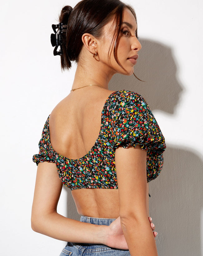 Image of Haenji Crop Top in Kenny Floral