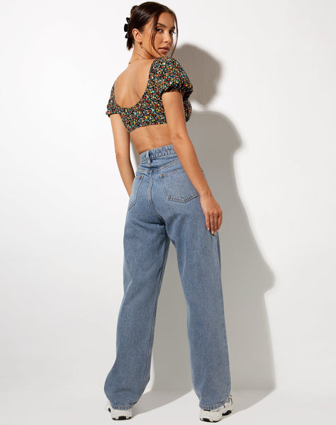 Image of Haenji Crop Top in Kenny Floral