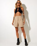 Image of Hamo Tailored Short in Tan