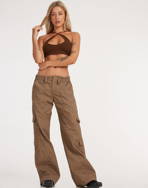 image of Hansa Cargo Trouser in Light Olive