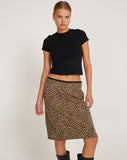 Image of Har Midi Skirt in Mini Cheetah