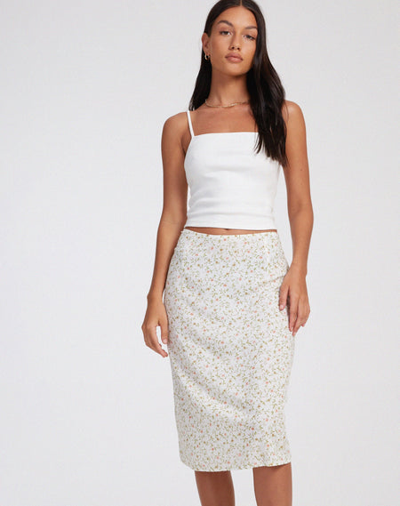 Julka Cami Top in Pretty Petal Ivory