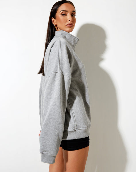 Image of Hazy Sweatshirt in Grey Marl When Will We Dance Again