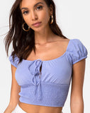 Heina Top in Cornflower Blue