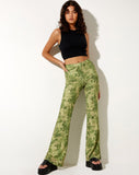 Image of Heny Flare Trouser in Blurred Floral