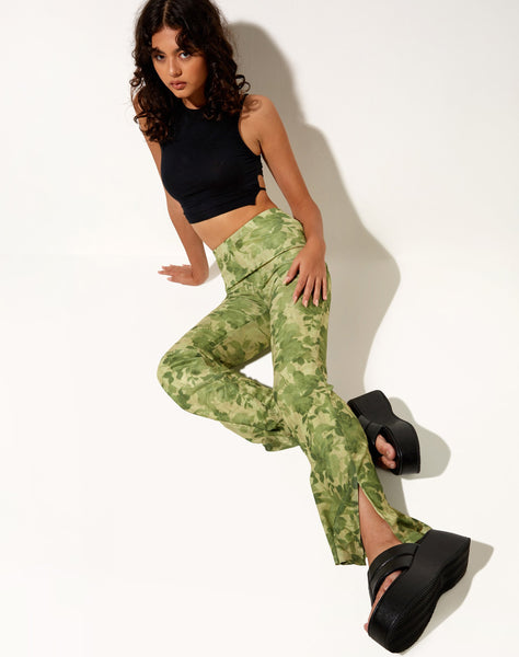 Image of Heny Flare Trouser in Blurred Floral