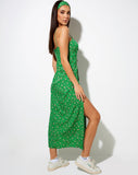 Image of Herbert Midi Dress in Paisley Fun Green