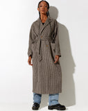 Image of Herdina Coat in Houndstooth Brown