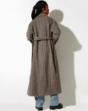 Image of Herdina Coat in Houndstooth Brown