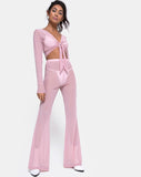 Herlom Trouser in Crystal Net Rose