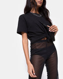 Herlom Trouser in Black Fishnet