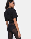 Herlom Trouser in Black Fishnet